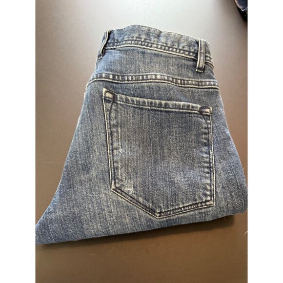 Decoy Moto Style Distressed Blue Denim Jeans Size 30 - Picture 10 of 11